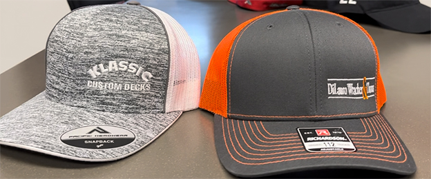 Logo Placement Embroidered Hats