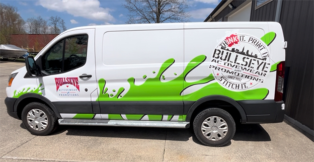 Bullseye Activewear Branded Van
