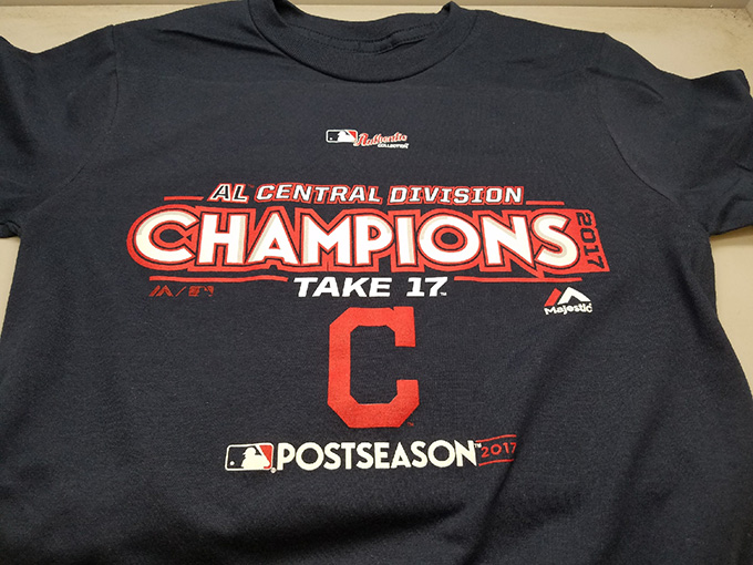 Cleveland Indians AL Central Division Take 17 T-Shirt Printing