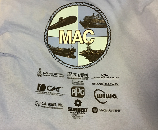 MAC Logo Printed on USS Stennis T-Shirt