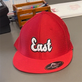 Embroidering School Hats