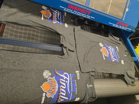 New York Knicks Finals shirts moving through Hot Market apparel production