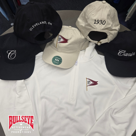 Custom embroidered hats and quarter-zip apparel for a consistent employee brand