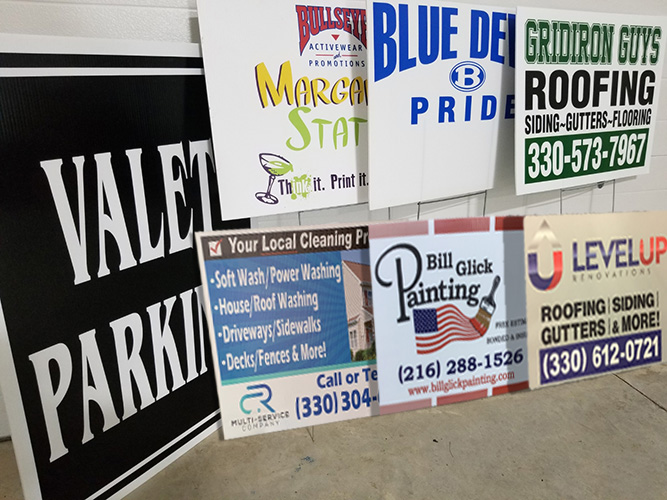 Coroplast Signage for Yards with Stakes