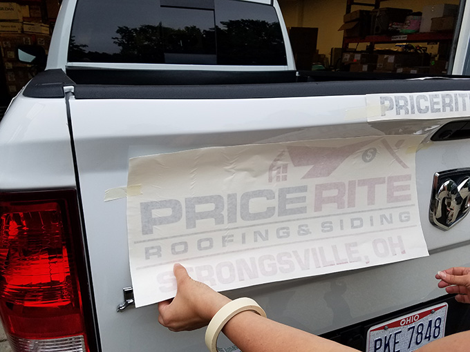 Vehicle Decal Installation